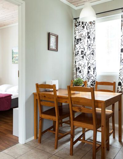 Etsitkö mökkiä Joensuun reissulle? Villa Romeossa majoittuu kahdeksan hengen seurue.